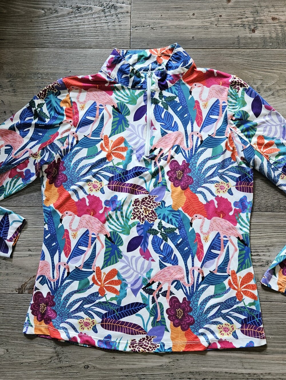 Gottex Women's Golf Shirt Small Jungle Print